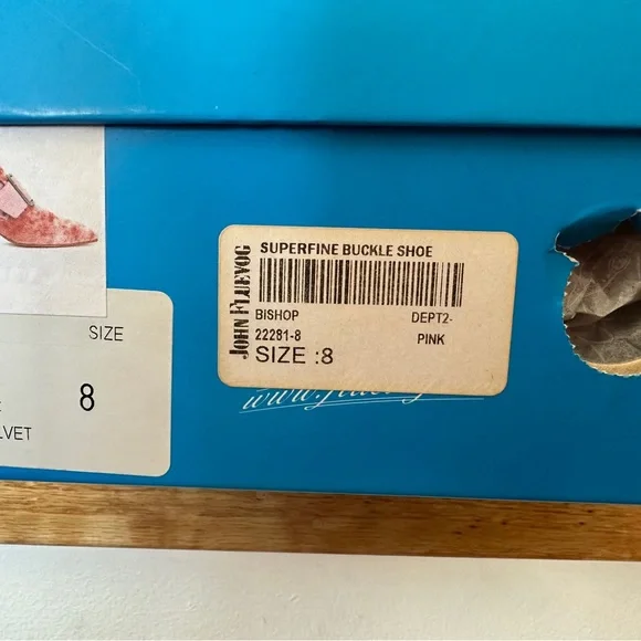 John Fluevog Super Fine Bishop Buckle Pumps W8 - Picture 3 of 5